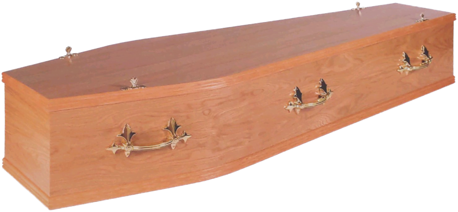 Alba Repatriations light oak coffin